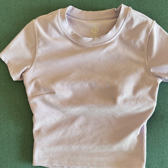 Lilac Ribbed T-Shirt - Picture 1 of 4